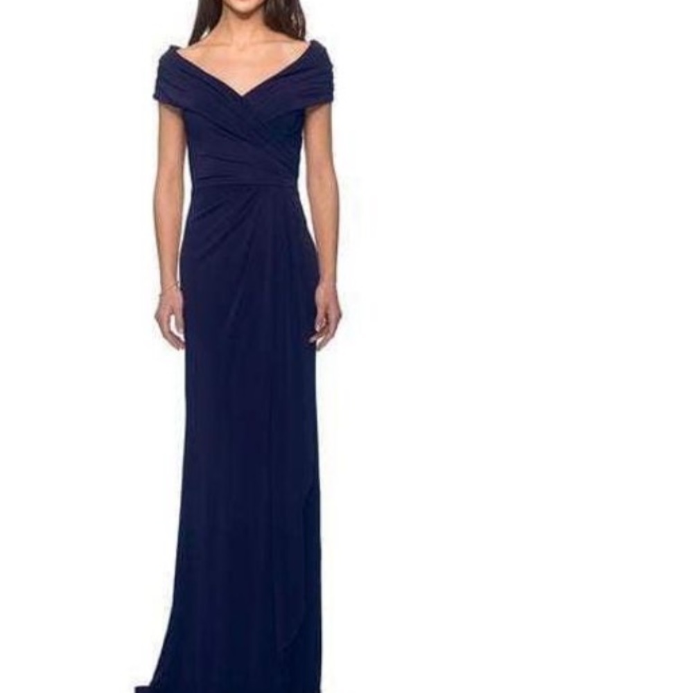 Navy gown dress  La Femme aka Mac Duggal NEW size 20